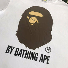 Load image into Gallery viewer, BAPE Classic Ape Man Cartoon Monkey Big Print Short sleeved T-shirt for Men's 270g High Quality Cotton Loose Size Bottom