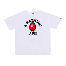 Load image into Gallery viewer, BAPE Classic Ape Man 270g High Quality Cotton Short T-shirt Painted Graffiti Pattern Letter Printing Loose Bottom Half Sleeve