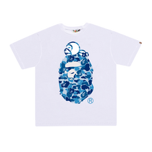 Load image into Gallery viewer, BAPE classic ape-man summer new lazy monkey cartoon printed short sleeve T-shirt couple loose Joker tops for men and women.