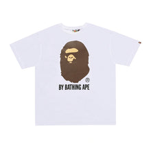 Load image into Gallery viewer, BAPE Classic Ape Man Cartoon Monkey Big Print Short sleeved T-shirt for Men's 270g High Quality Cotton Loose Size Bottom