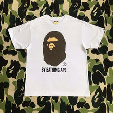 Load image into Gallery viewer, BAPE Classic Ape Man Cartoon Monkey Big Print Short sleeved T-shirt for Men's 270g High Quality Cotton Loose Size Bottom