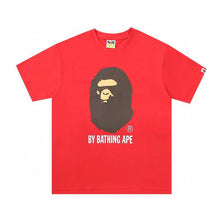Load image into Gallery viewer, BAPE Classic Ape Man Cartoon Monkey Big Print Short sleeved T-shirt for Men's 270g High Quality Cotton Loose Size Bottom