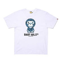 Load image into Gallery viewer, BAPE Classic Ape Japanese Fashion Brand Plaid Hive Desert Cartoon Monkey Large Print Cotton Short Sleeve T-Shirt for men and women
