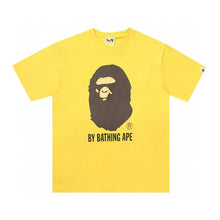 Load image into Gallery viewer, BAPE Classic Ape Man Cartoon Monkey Big Print Short sleeved T-shirt for Men&#39;s 270g High Quality Cotton Loose Size Bottom
