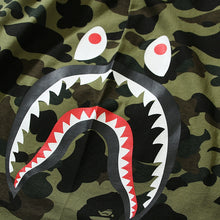 Load image into Gallery viewer, BAPE Classic Ape Man High Quality Shark Head Printed Short T Men&#39;s Cylinder Seamless Pure Cotton Ma Green Camo Beach Half sleeved Shirt
