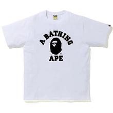 Load image into Gallery viewer, BAPE Classic Ape Summer New Black and White Solid Color Simple Print Cotton Short Sleeve Versatile Base Shirt for Men and Women
