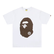 Load image into Gallery viewer, BAPE Classic Ape Man High Edition Double sided Cartoon Large Print Loose Couple Pure Cotton and Hemp Short sleeved T-shirt for Men and Women
