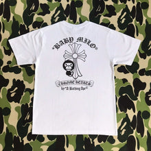 Load image into Gallery viewer, BAPE classic ape-man 270g high-quality cotton short T-shirt men and women joint monkey horseshoe printed couple half sleeve shirt.
