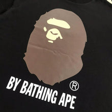 Load image into Gallery viewer, BAPE Classic Ape Man Cartoon Monkey Big Print Short sleeved T-shirt for Men&#39;s 270g High Quality Cotton Loose Size Bottom
