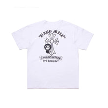 Load image into Gallery viewer, BAPE classic ape-man 270g high-quality cotton short T-shirt men and women joint monkey horseshoe printed couple half sleeve shirt.
