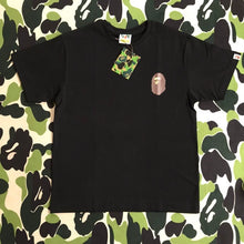 Load image into Gallery viewer, BAPE classic ape-man 270g cotton high quality LOGO collection badge casual loose couple short sleeve T-shirt.
