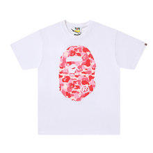 Load image into Gallery viewer, BAPE Classic Ape Man Japanese Cartoon Double sided Printed Dark Pattern Large Camo Pure Cotton and Hemp Short sleeved T-shirt for Couples

